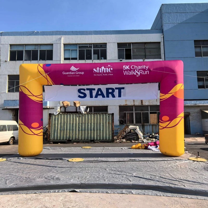 Cổng xuất phát và kết thúc Marathon bơm hơi